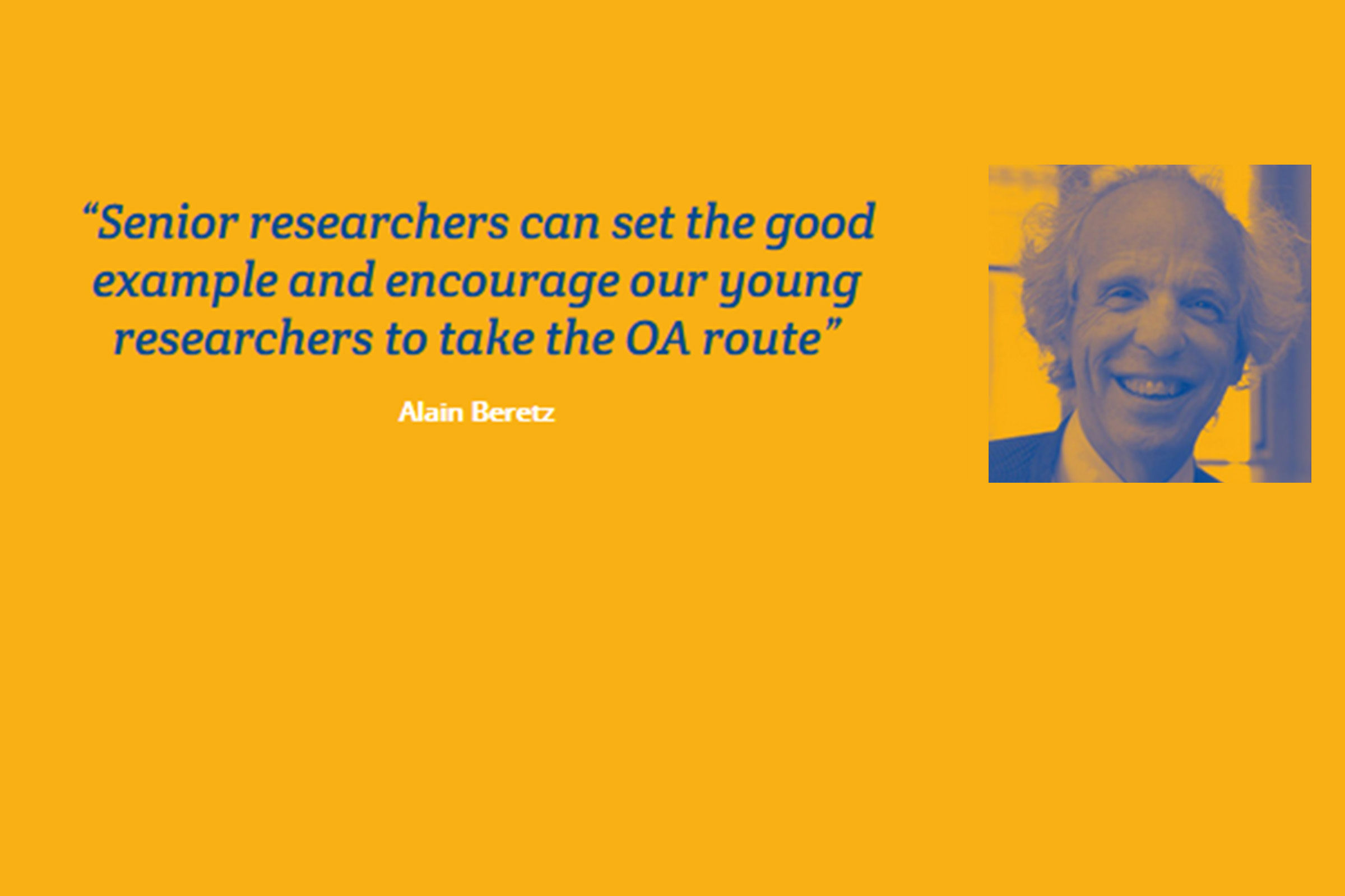 Alain Beretz soutient l'open access au plan international !